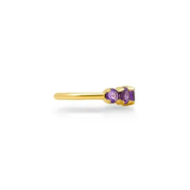 Jennifer Meyer Large Graduated Amethyst Ring | Thumbnail 3 Jennifer Meyer Large Graduated Amethyst Ring | Thumbnail 3