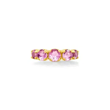 Jennifer Meyer Large Graduated Pink Sapphire Ring | Thumbnail 2 Jennifer Meyer Large Graduated Pink Sapphire Ring | Thumbnail 2