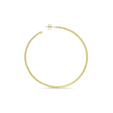 Jennifer Meyer Large Hammered Hoops | Thumbnail 2 Jennifer Meyer Large Hammered Hoops | Thumbnail 2