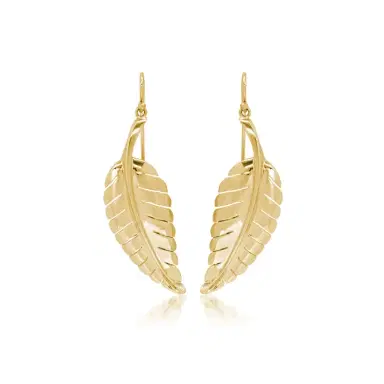 Jennifer Meyer Large Leaf Earrings | Thumbnail 1 Jennifer Meyer Large Leaf Earrings | Thumbnail 1