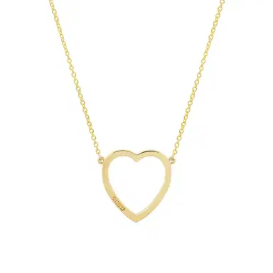 Jennifer Meyer Large Turquoise Open Heart Necklace | Thumbnail 2 Jennifer Meyer Large Turquoise Open Heart Necklace | Thumbnail 2