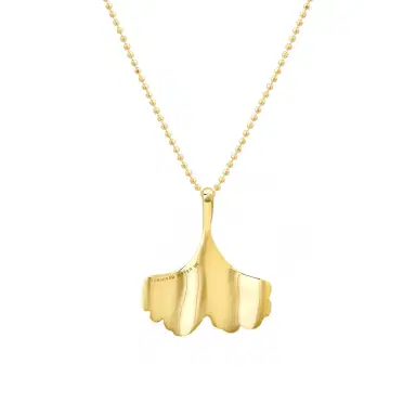 Jennifer Meyer Luxe Ginkgo Leaf Necklace | Thumbnail 2 Jennifer Meyer Luxe Ginkgo Leaf Necklace | Thumbnail 2