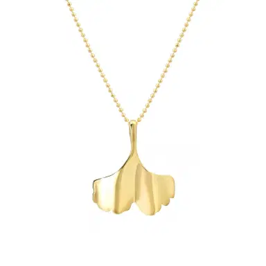 Jennifer Meyer Luxe Ginkgo Leaf Necklace | Thumbnail 1 Jennifer Meyer Luxe Ginkgo Leaf Necklace | Thumbnail 1