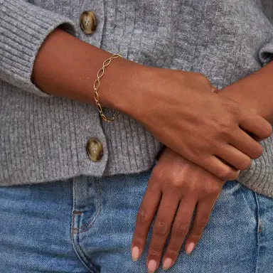 Jennifer Meyer Medium and Small Edith Link Bracelet | Thumbnail 2 Jennifer Meyer Medium and Small Edith Link Bracelet | Thumbnail 2