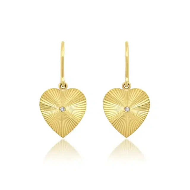Mini 70's Heart Drop Earrings Mini 70's Heart Drop Earrings