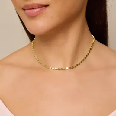 Jennifer Meyer Mini Circle Link Necklace | Thumbnail 3 Jennifer Meyer Mini Circle Link Necklace | Thumbnail 3