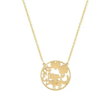 Jennifer Meyer Open Good Luck Necklace | Thumbnail 2 Jennifer Meyer Open Good Luck Necklace | Thumbnail 2