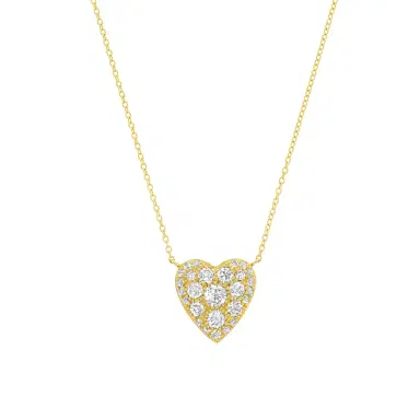 Jennifer Meyer Rose-Cut Diamond Heart Necklace | Thumbnail 1 Jennifer Meyer Rose-Cut Diamond Heart Necklace | Thumbnail 1
