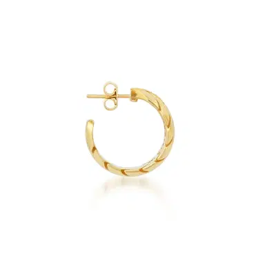 Jennifer Meyer Small Leaf Hoops with Diamonds | Thumbnail 3 Jennifer Meyer Small Leaf Hoops with Diamonds | Thumbnail 3
