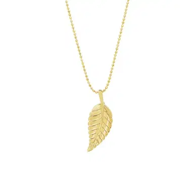 Jennifer Meyer Small Leaf Necklace | Thumbnail 1 Jennifer Meyer Small Leaf Necklace | Thumbnail 1