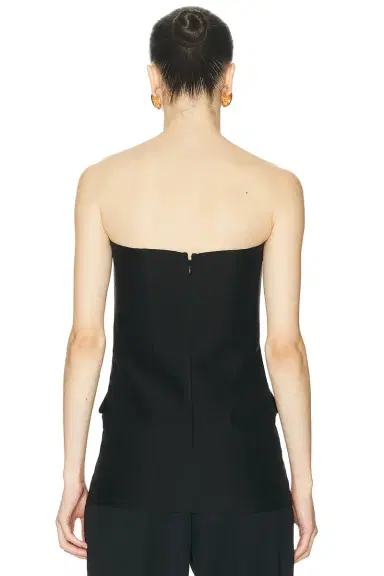 Toteme Strapless Crepe Pocket Top | Thumbnail 3 Toteme Strapless Crepe Pocket Top | Thumbnail 3