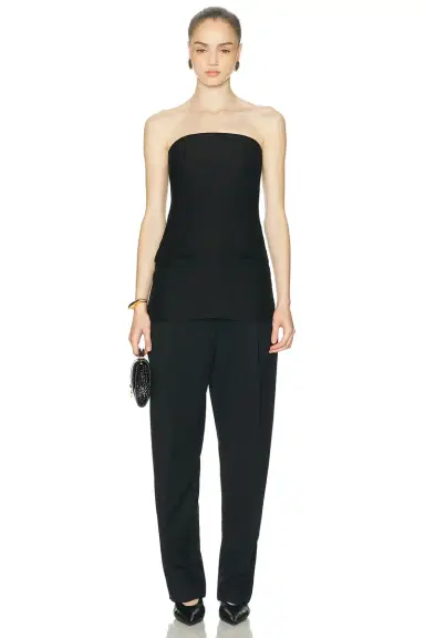 Toteme Strapless Crepe Pocket Top | Thumbnail 4 Toteme Strapless Crepe Pocket Top | Thumbnail 4