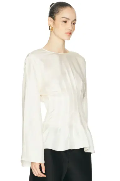 RÓHE Sculptural Waisted Silk Top | Thumbnail 2 RÓHE Sculptural Waisted Silk Top | Thumbnail 2