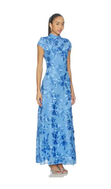 ROTATE Mesh Capsleeve Maxi Dress | Thumbnail 2 ROTATE Mesh Capsleeve Maxi Dress | Thumbnail 2
