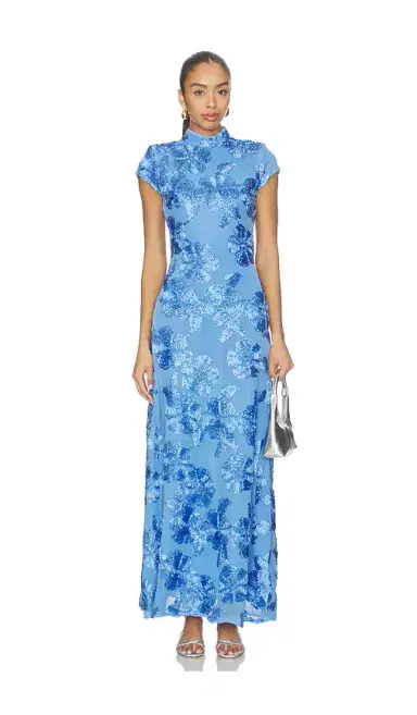 ROTATE Mesh Capsleeve Maxi Dress | Thumbnail 1 ROTATE Mesh Capsleeve Maxi Dress | Thumbnail 1