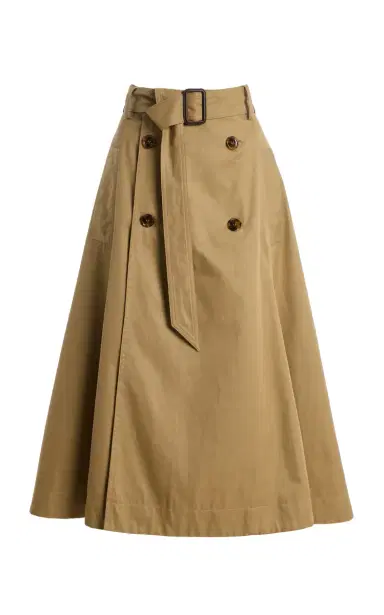 FRANÇOISE Stella Tailored Cotton Maxi Skirt | Thumbnail 1 FRANÇOISE Stella Tailored Cotton Maxi Skirt | Thumbnail 1