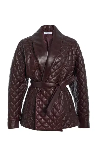 FRANÇOISE Costello Quilted Leather Wrap Jacket | Thumbnail 3 FRANÇOISE Costello Quilted Leather Wrap Jacket | Thumbnail 3