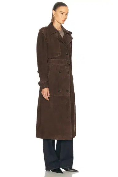 ARMA Benedict Suede Trench Coat | Thumbnail 3 ARMA Benedict Suede Trench Coat | Thumbnail 3