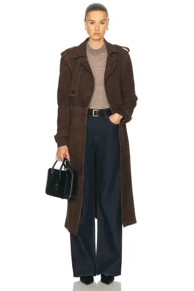ARMA Benedict Suede Trench Coat | Thumbnail 1 ARMA Benedict Suede Trench Coat | Thumbnail 1