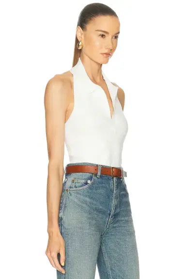 Simkhai Chloe Knit Halter Tank Top | Thumbnail 2 Simkhai Chloe Knit Halter Tank Top | Thumbnail 2