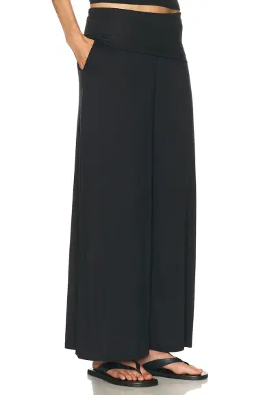 Lunya Soft Modal Rib Fold Over Pant | Thumbnail 2 Lunya Soft Modal Rib Fold Over Pant | Thumbnail 2
