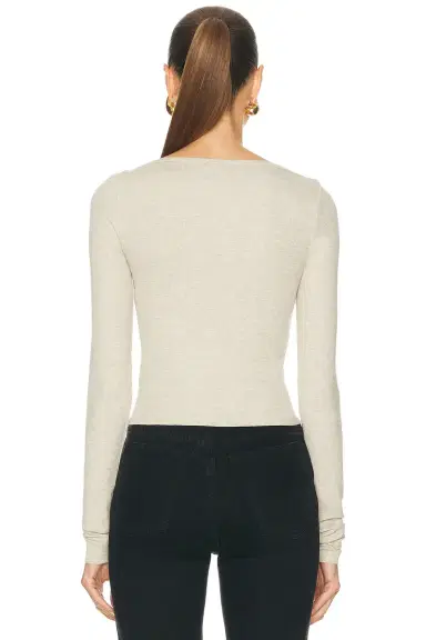 ÉTERNE Long Sleeve Boatneck Top | Thumbnail 3 ÉTERNE Long Sleeve Boatneck Top | Thumbnail 3
