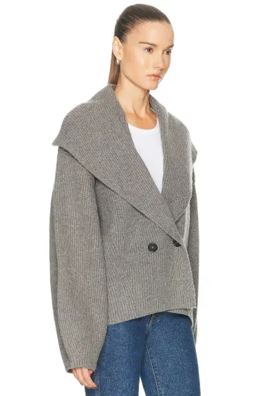 Toteme Shawl Lapel Cardigan | Thumbnail 3 Toteme Shawl Lapel Cardigan | Thumbnail 3