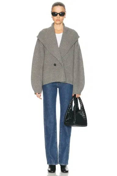 Toteme Shawl Lapel Cardigan | Thumbnail 5 Toteme Shawl Lapel Cardigan | Thumbnail 5