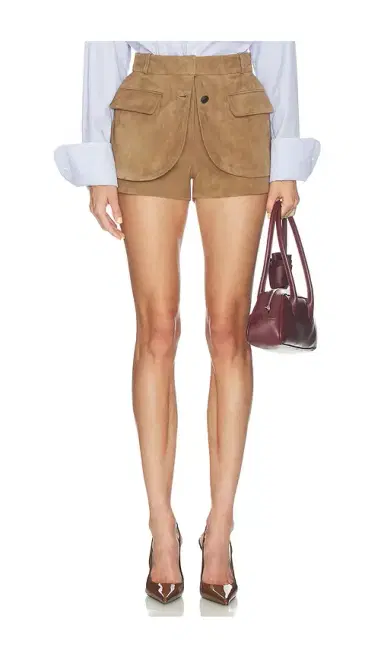Monse Deconstructed Suede Short | Thumbnail 1 Monse Deconstructed Suede Short | Thumbnail 1