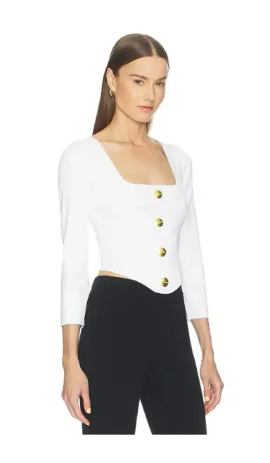 L'AGENCE Sasha 3/4 Knit Corset Top | Thumbnail 2 L'AGENCE Sasha 3/4 Knit Corset Top | Thumbnail 2