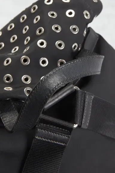 Prada Prada Grommet Embellished Tessuto Backpack | Thumbnail 12 Prada Prada Grommet Embellished Tessuto Backpack | Thumbnail 12