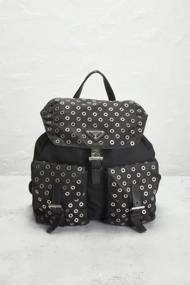 Prada Prada Grommet Embellished Tessuto Backpack | Thumbnail 4 Prada Prada Grommet Embellished Tessuto Backpack | Thumbnail 4