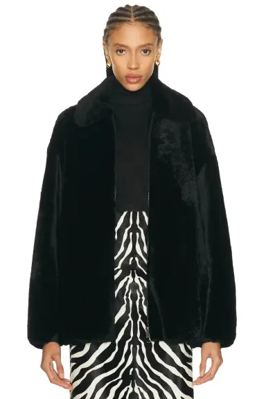 Nour Hammour Plush Bomber Jacket | Thumbnail 2 Nour Hammour Plush Bomber Jacket | Thumbnail 2