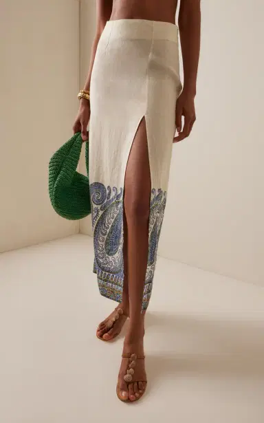 BOTEH Arcadia Paisley Maxi Skirt W Split | Thumbnail 3 BOTEH Arcadia Paisley Maxi Skirt W Split | Thumbnail 3