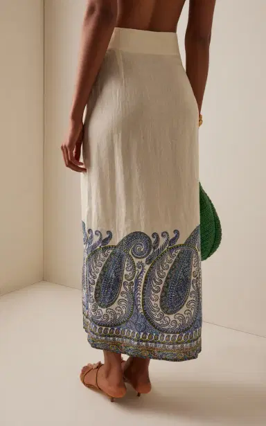 BOTEH Arcadia Paisley Maxi Skirt W Split | Thumbnail 4 BOTEH Arcadia Paisley Maxi Skirt W Split | Thumbnail 4