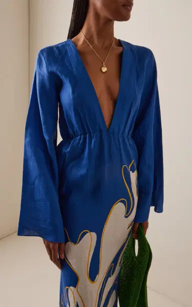 Cala de la Cruz Odele Linen Kaftan | Thumbnail 3 Cala de la Cruz Odele Linen Kaftan | Thumbnail 3