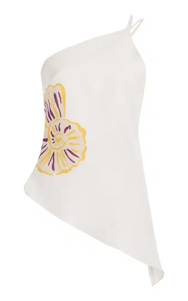 Cala de la Cruz Exclusive Zharit Linen One-Shoulder Backless Top | Thumbnail 31 Cala de la Cruz Exclusive Zharit Linen One-Shoulder Backless Top | Thumbnail 31