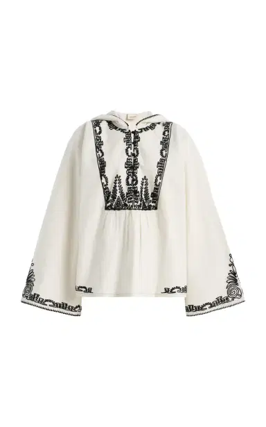 Ilio Nema Chaos Dori-Embroidered Cotton Top | Thumbnail 1 Ilio Nema Chaos Dori-Embroidered Cotton Top | Thumbnail 1