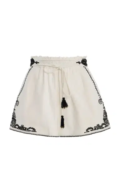 Ilio Nema Diana Dori-Embroidered Cotton Shorts | Thumbnail 6 Ilio Nema Diana Dori-Embroidered Cotton Shorts | Thumbnail 6