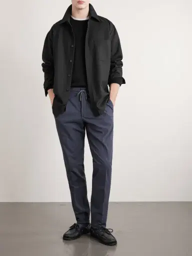 Slowear Tapered Cotton-Blend Seersucker Trousers - Men | Thumbnail 2 Slowear Tapered Cotton-Blend Seersucker Trousers - Men | Thumbnail 2