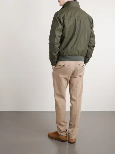 Slowear Tapered Pleated Cotton-Blend Gabardine Trousers - Men | Thumbnail 4 Slowear Tapered Pleated Cotton-Blend Gabardine Trousers - Men | Thumbnail 4