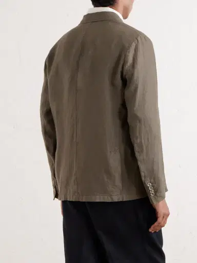 Altea Aaron Garment-Dyed Linen Blazer - Men | Thumbnail 4 Altea Aaron Garment-Dyed Linen Blazer - Men | Thumbnail 4