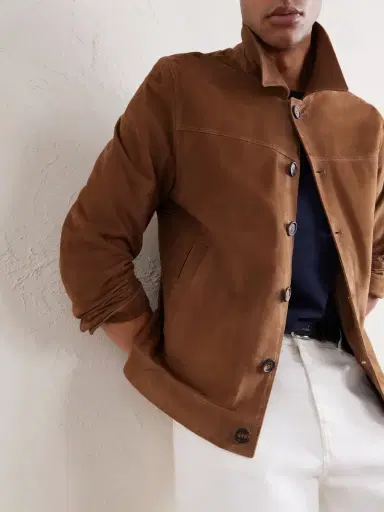 ELEVENTY Suede Jacket - Men | Thumbnail 6 ELEVENTY Suede Jacket - Men | Thumbnail 6