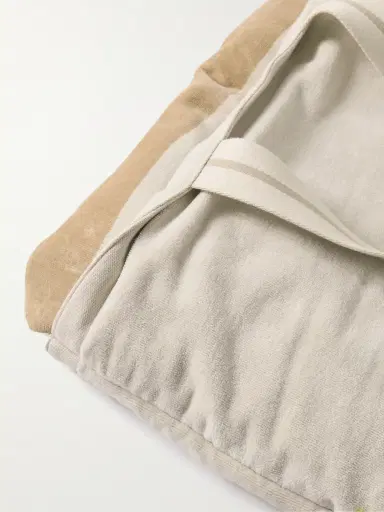 Zegna Logo-Embroidered Cotton-Terry Beach Towel Tote Bag - Men | Thumbnail 3 Zegna Logo-Embroidered Cotton-Terry Beach Towel Tote Bag - Men | Thumbnail 3
