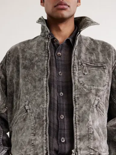 KAPITAL Hunter Drizzle Cotton-Velvet Blouson Jacket - Men | Thumbnail 6 KAPITAL Hunter Drizzle Cotton-Velvet Blouson Jacket - Men | Thumbnail 6