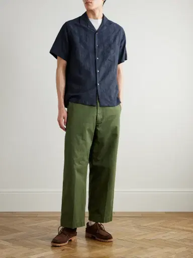 Portuguese Flannel Palm Convertible-Collar Organic Cotton and TENCEL™Lyocell-Blend Shirt - Men | Thumbnail 2 Portuguese Flannel Palm Convertible-Collar Organic Cotton and TENCEL™Lyocell-Blend Shirt - Men | Thumbnail 2