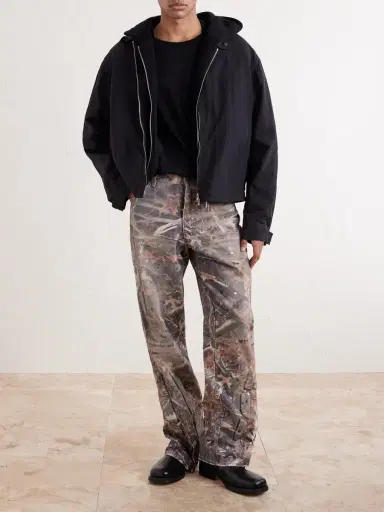 Satoshi Nakamoto Enduro Straight-Leg Padded Camouflage-Print Jeans - Men | Thumbnail 2 Satoshi Nakamoto Enduro Straight-Leg Padded Camouflage-Print Jeans - Men | Thumbnail 2