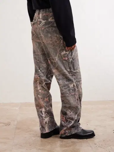 Satoshi Nakamoto Enduro Straight-Leg Padded Camouflage-Print Jeans - Men | Thumbnail 4 Satoshi Nakamoto Enduro Straight-Leg Padded Camouflage-Print Jeans - Men | Thumbnail 4