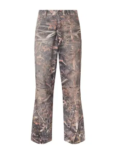 Satoshi Nakamoto Enduro Straight-Leg Padded Camouflage-Print Jeans - Men | Thumbnail 1 Satoshi Nakamoto Enduro Straight-Leg Padded Camouflage-Print Jeans - Men | Thumbnail 1