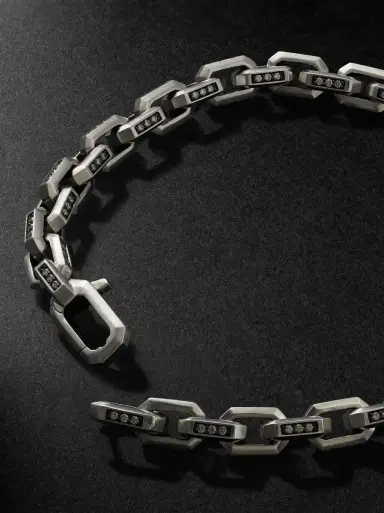 David Yurman Streamline® Sterling Silver Diamond Chain Bracelet - Men | Thumbnail 3 David Yurman Streamline® Sterling Silver Diamond Chain Bracelet - Men | Thumbnail 3